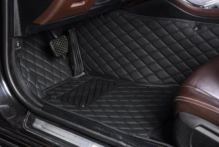 Prestige® Custom Black and White Car Mats